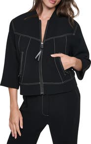 DKNY Contrast Stitch Jacket