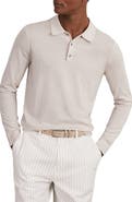 Reiss Trafford Long Sleeve Wool Polo Sweater
