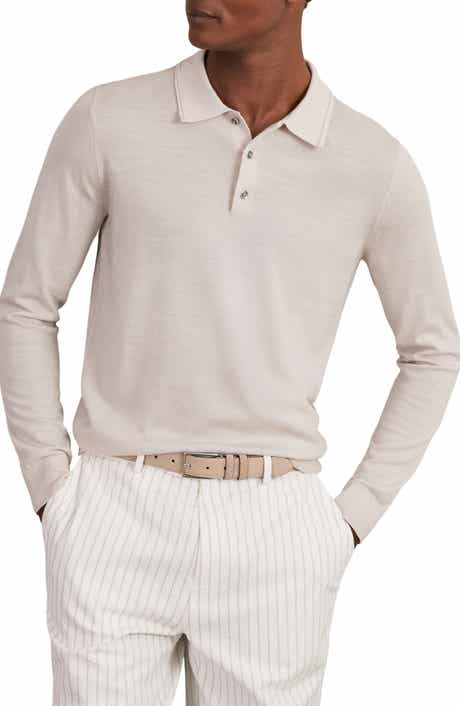 Reiss Trafford Long Sleeve Wool Polo Sweater