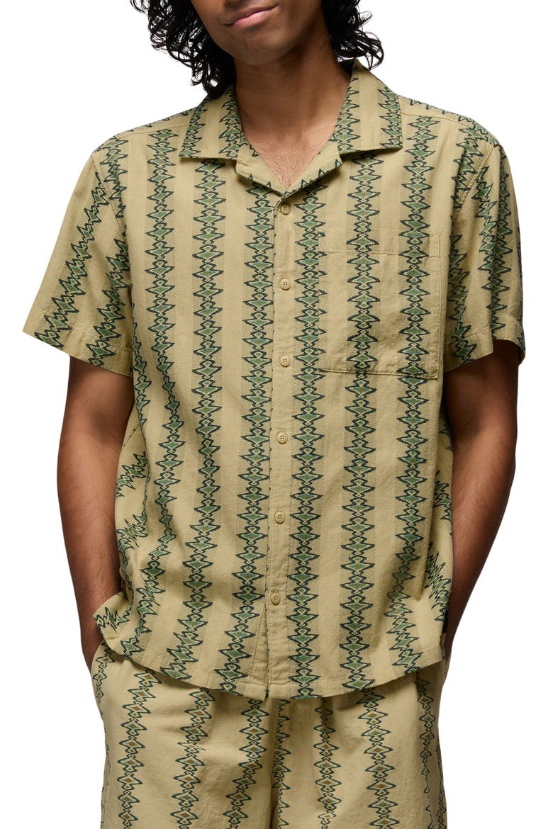 Mantra Light Heritage Camp Shirt, Main, color, JACKFRUIT