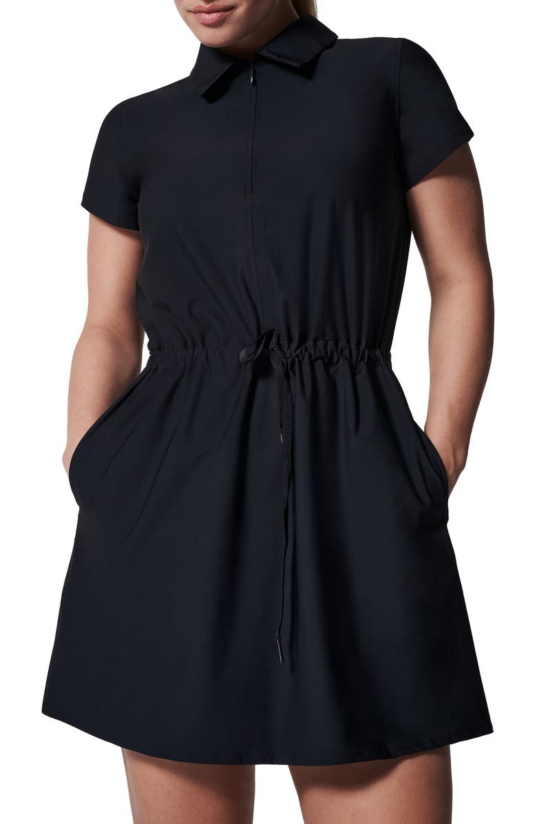 SPANX<sup>®</sup> Sunshine Collared Drawstring Waist Dress, Alternate, color, 