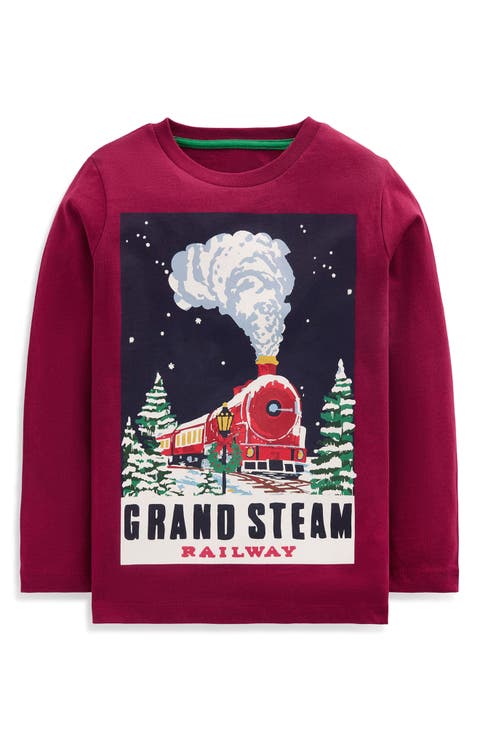 Kids' Steam Train Graphic T-Shirt