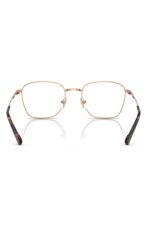Vogue 53mm Pillow Optical Glasses In Rose Gold