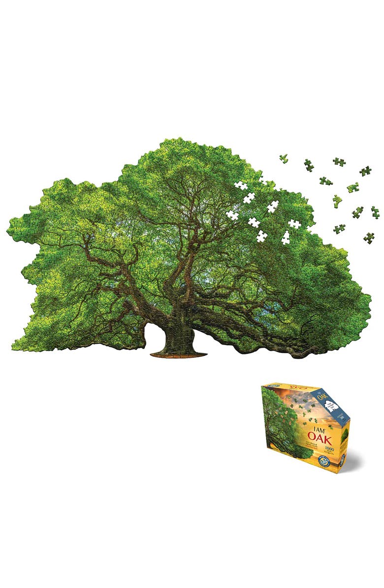 Madd Capp I Am Oak 1000 Piece Tree Shaped Jigsaw Puzzle, Alternate, color, Multicolored