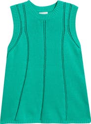 Caslon® Open Stitch Sleeveless Sweater