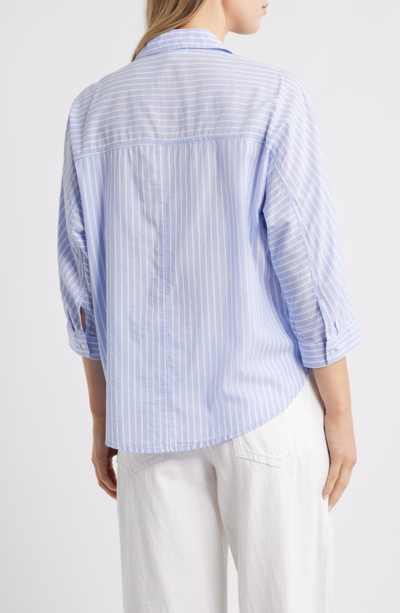 beachlunchlounge Wells Stripe Shirt, Alternate, color, Line Rain