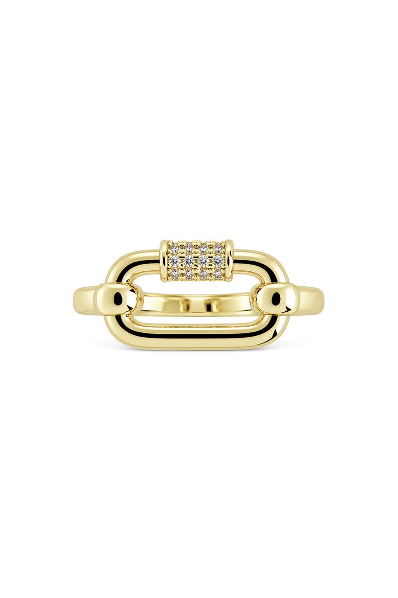 Modern Square Ring, Alternate, color, GOLD