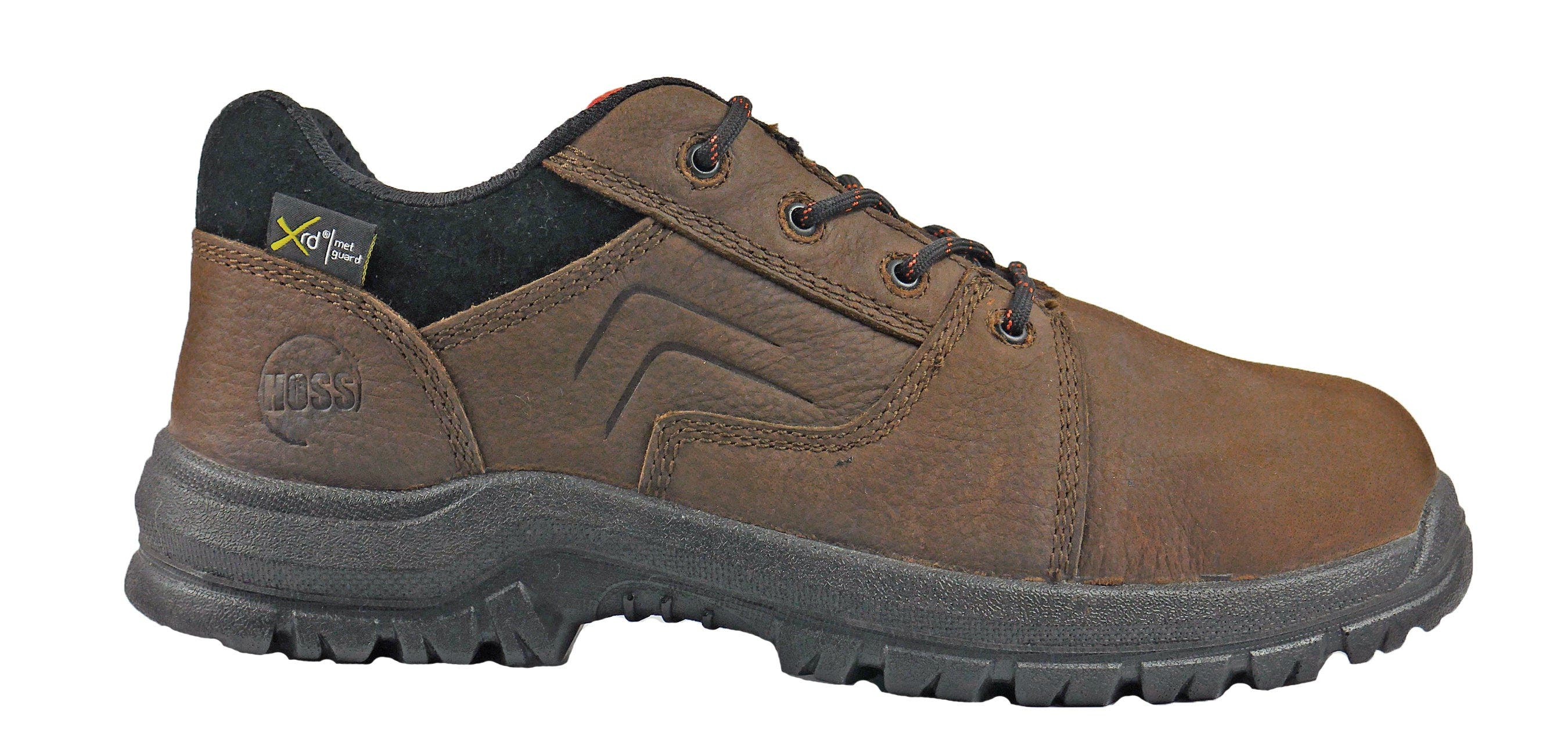 Hoss Boot Company HOSS Lacer XRD Internal Met Guard Composite Toe Work Shoe Brown, Alternate, color, Brown