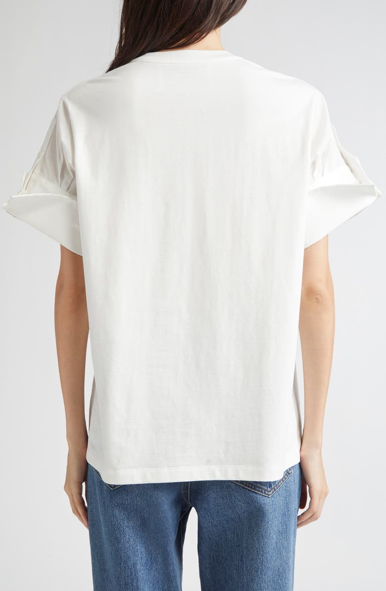 EENK Folded Sleeve Cotton T-Shirt, Alternate, color, Ivory