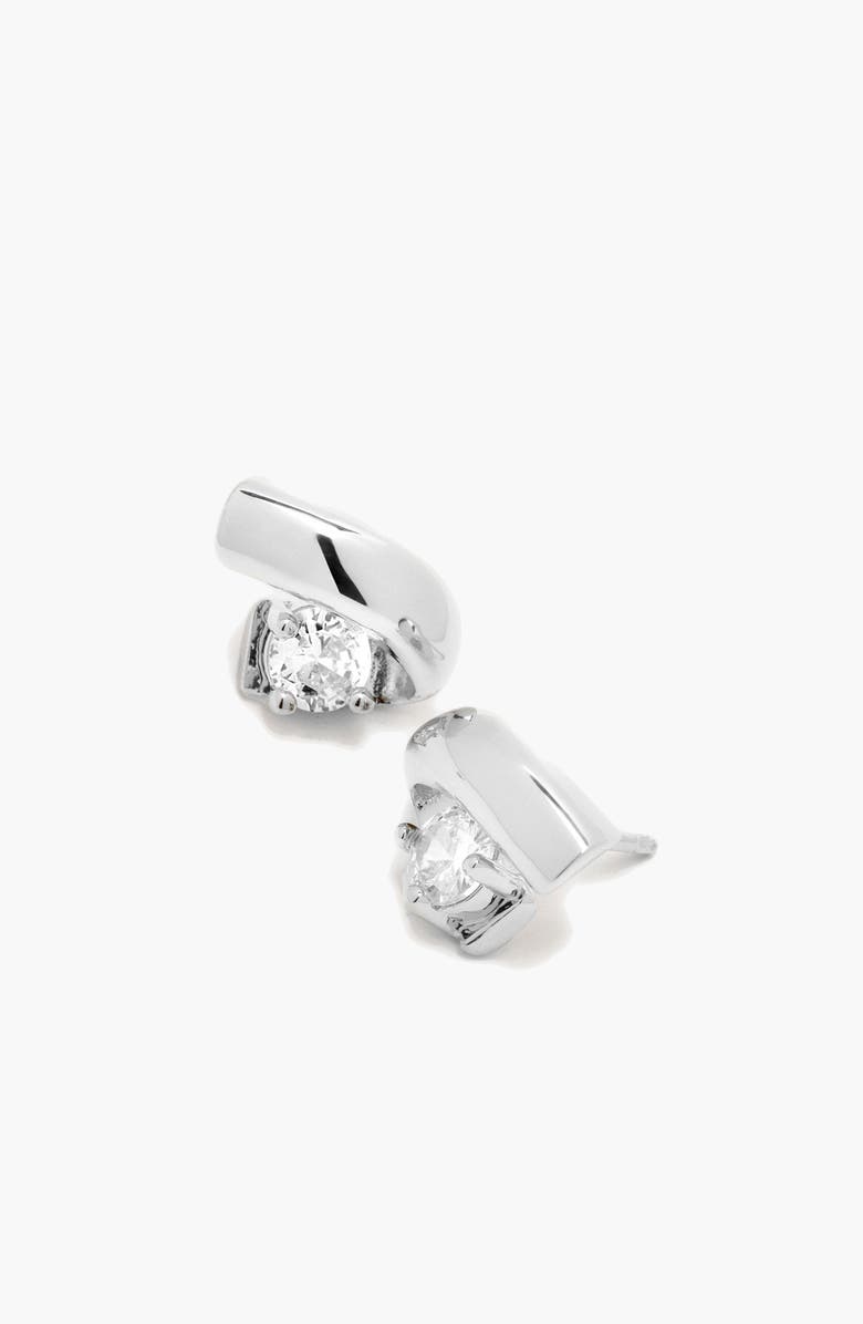YOJ Afar Stud Earrings in Silver, Main, color, Silver