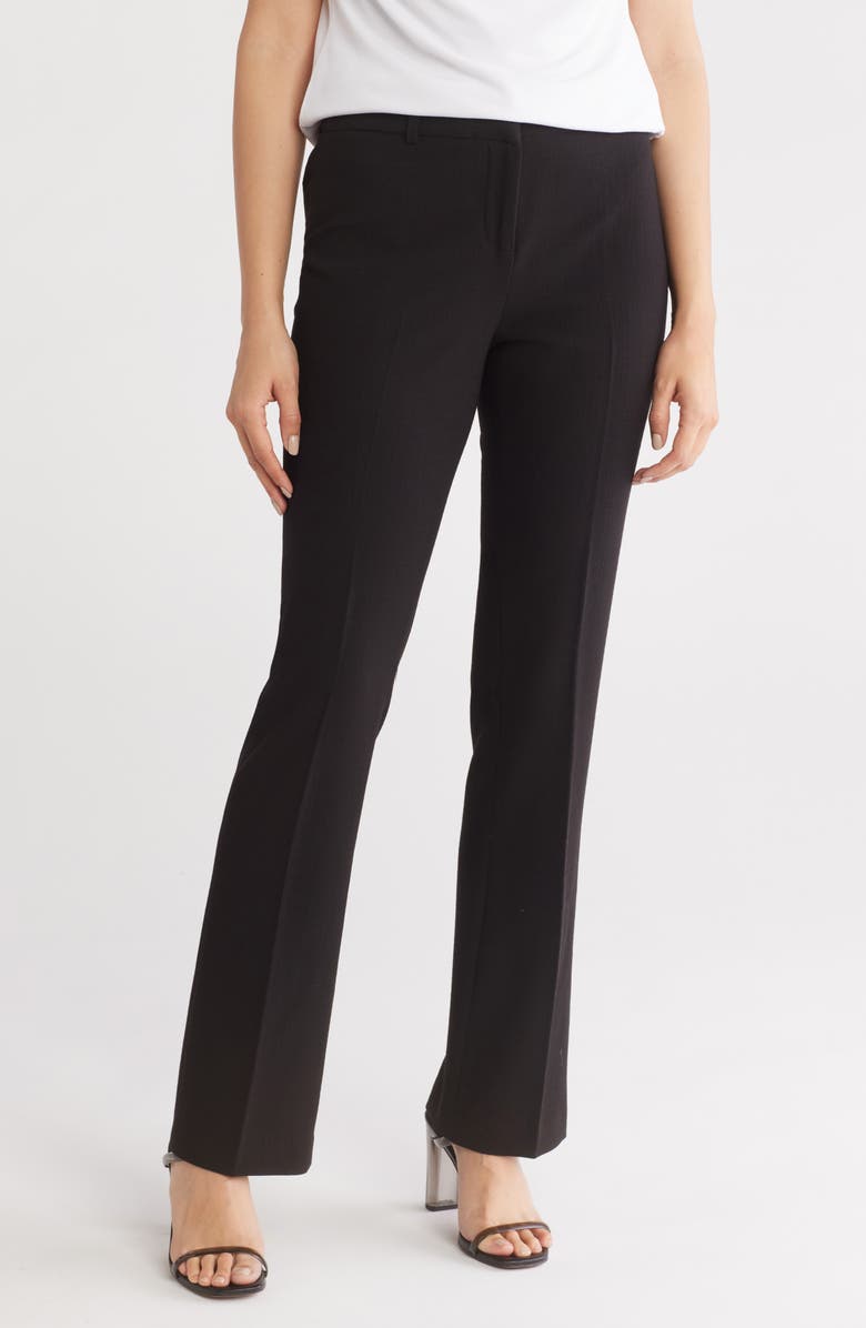 Amanda & Chelsea Ari Slim Straight Leg Pants, Main, color, Black