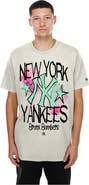 New Era Men's New Era Cream New York Yankees Lifestyle Punk Core T-Shirt