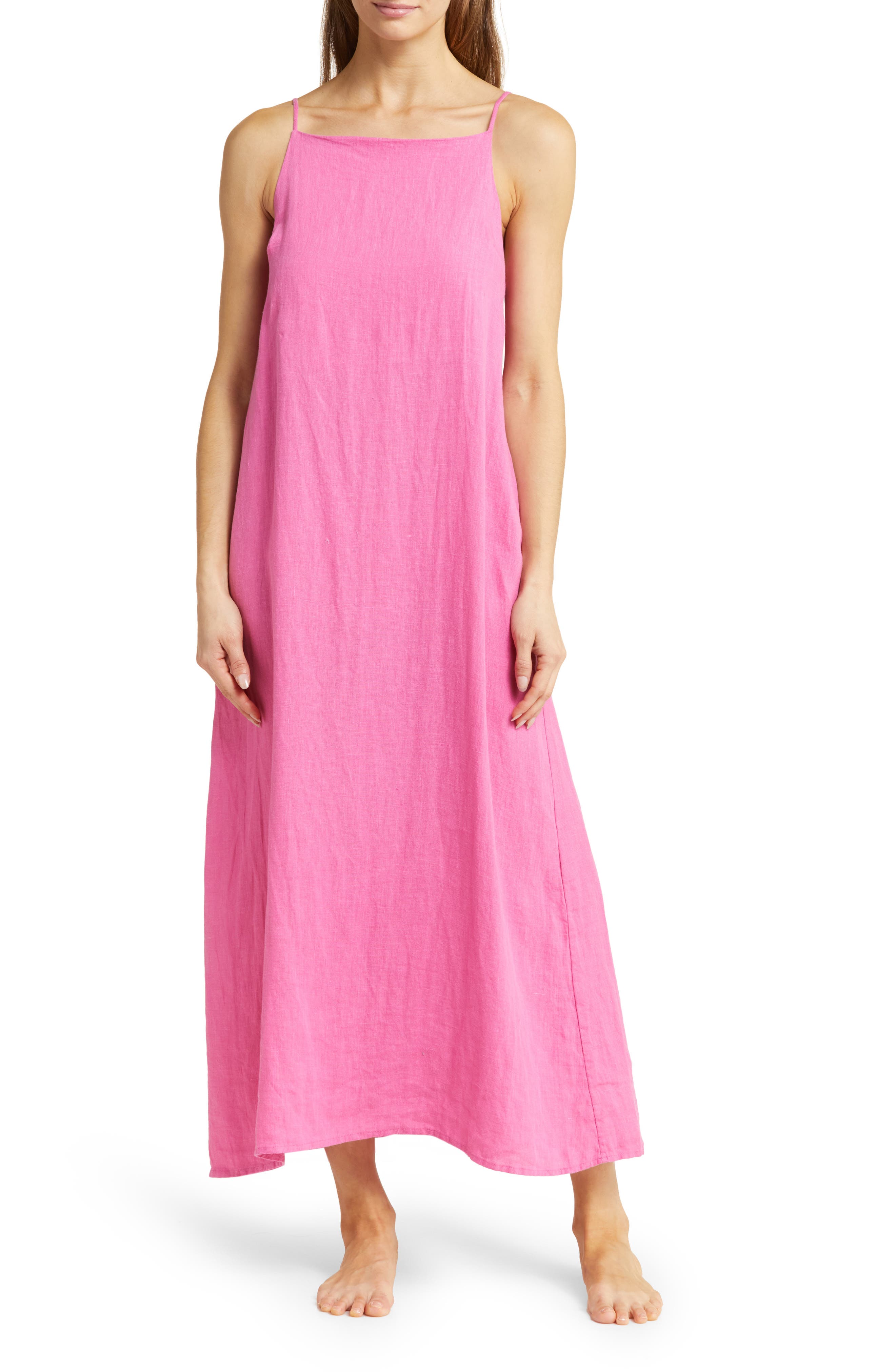 Print Square Neck Nightgown