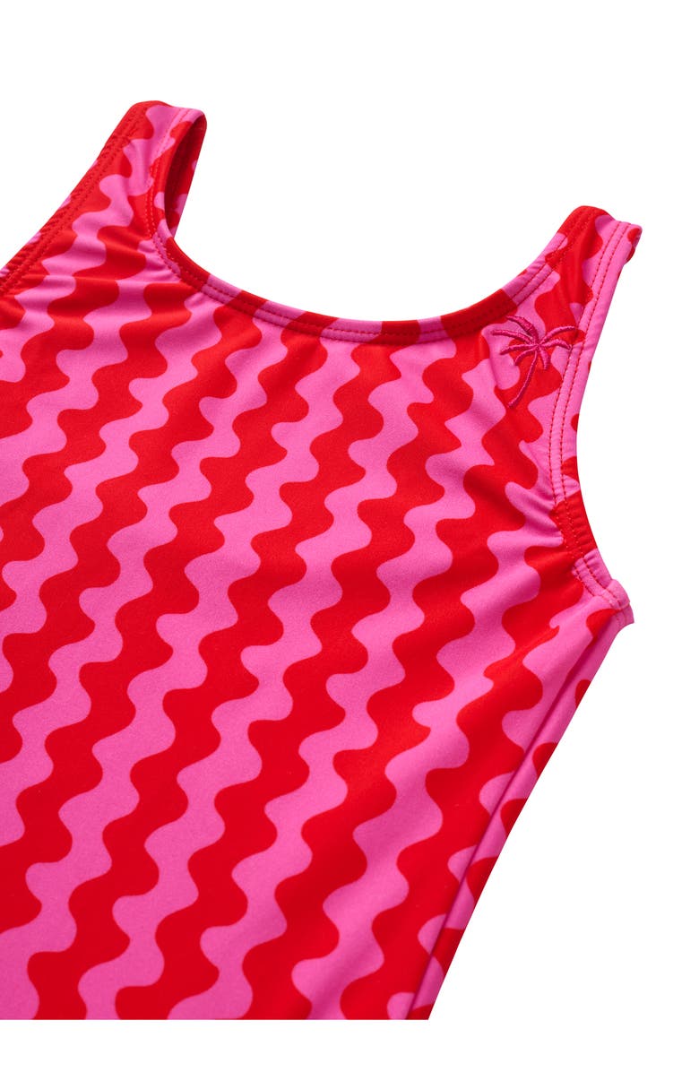 SEAESTA SURF Kids' Small Waves One-Piece Swimsuit, Alternate, color, Pink