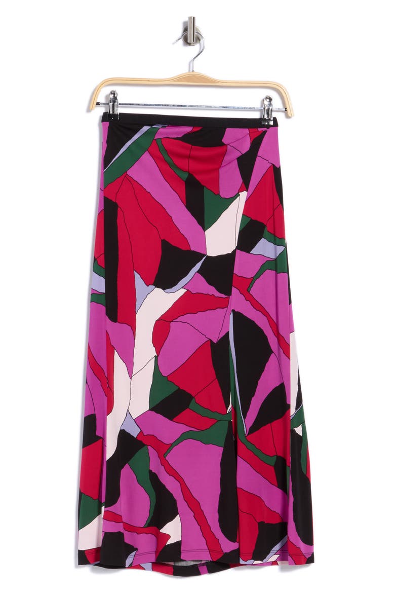 Whitley Midi Skirt, Main, color, OPERA FLORAL BLACK MED