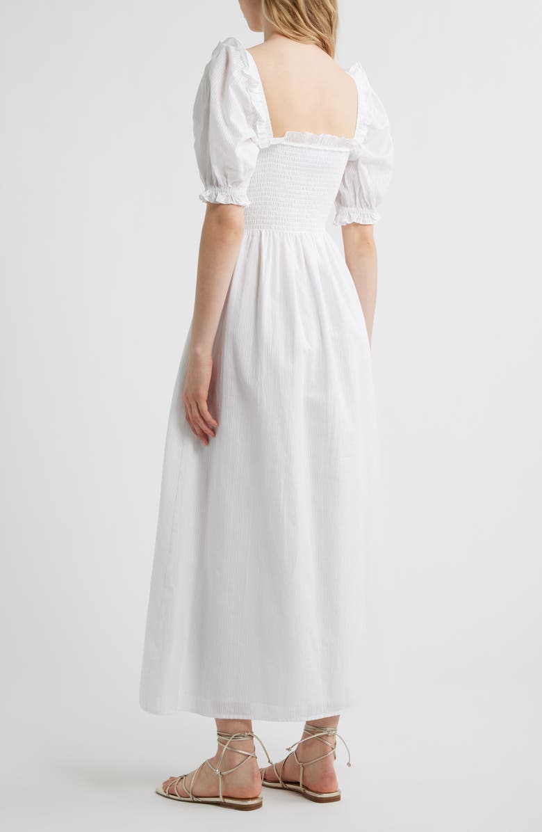 Hill House Home The Scarlett Nap<sup>®</sup> Fit & Flare Midi Dress, Alternate, color, White