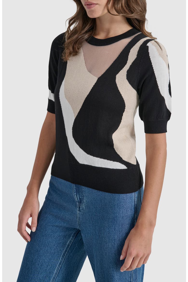 Colorblock Sweater, Alternate, color, BEIGE