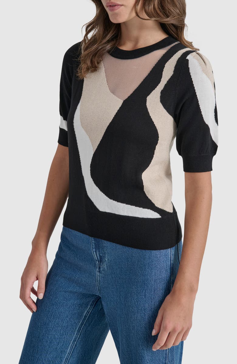 DKNY Colorblock Sweater, Alternate, color, 