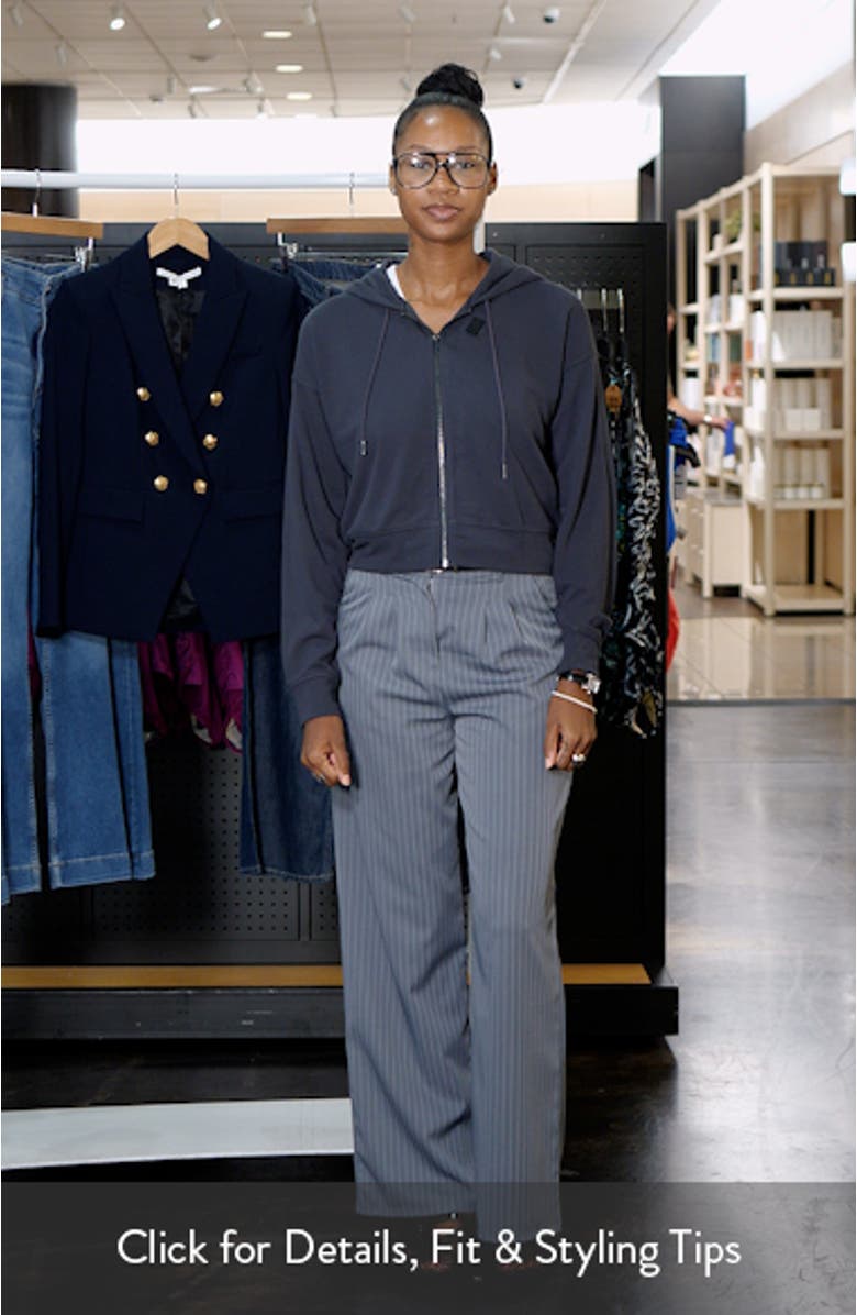 Waffle Scuba Knit Full Zip Hoodie, sales video thumbnail