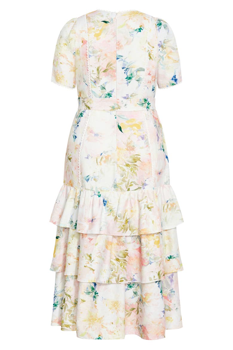 Garden of Love Tiered Maxi Dress, Alternate, color, GARDEN OF LOVE