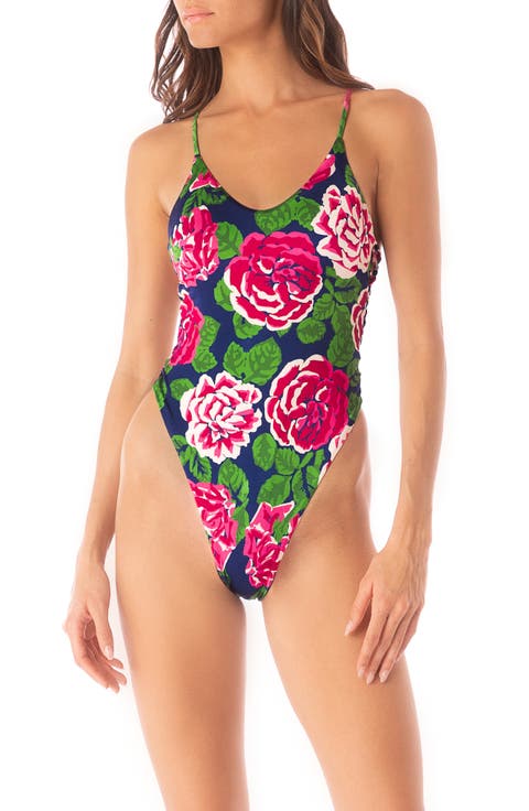 Meadow Roses Olenna Reversible One-Piece Swimsuit