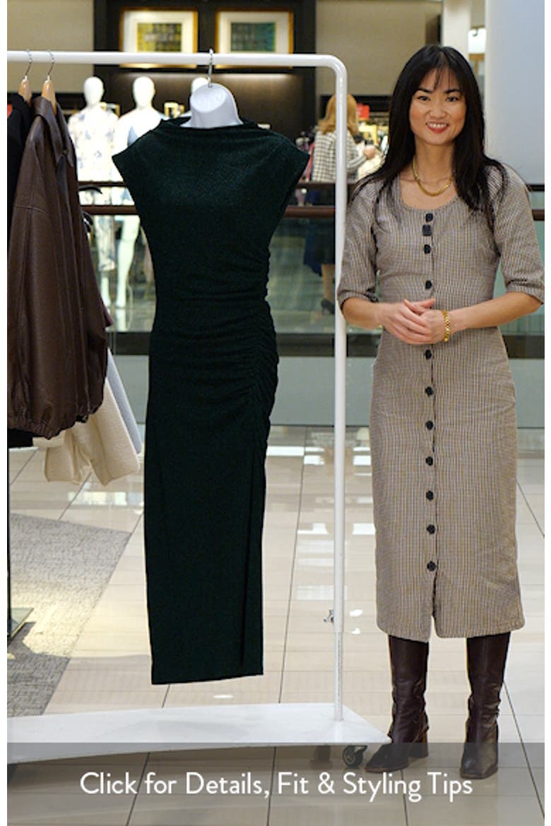 Mel Metallic Cap Sleeve Midi Dress video