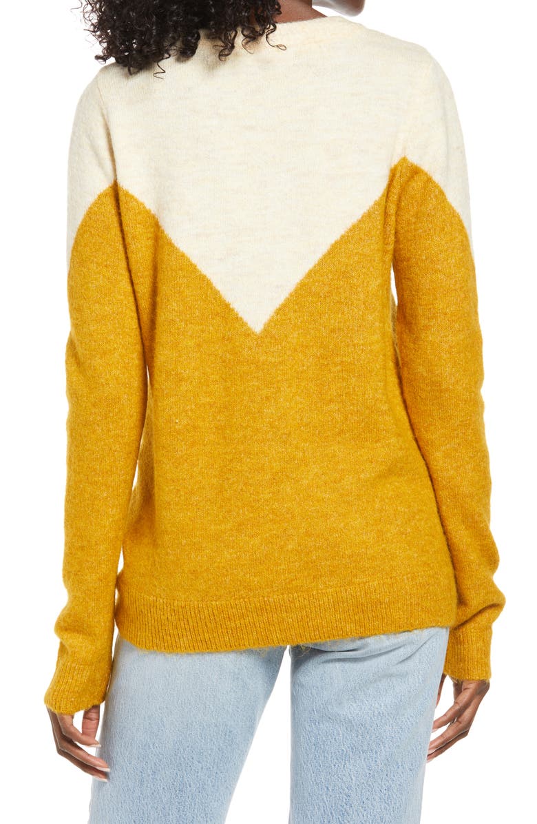 VERO MODA Plaza Colorblock Stripe Sweater, Alternate, color,