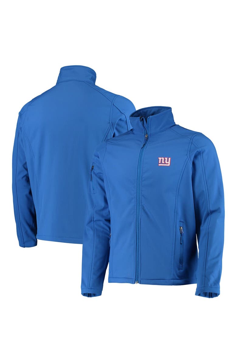 DUNBROOKE Men's Dunbrooke Royal New York Giants Sonoma Softshell Full-Zip Jacket, Main, color, Royal