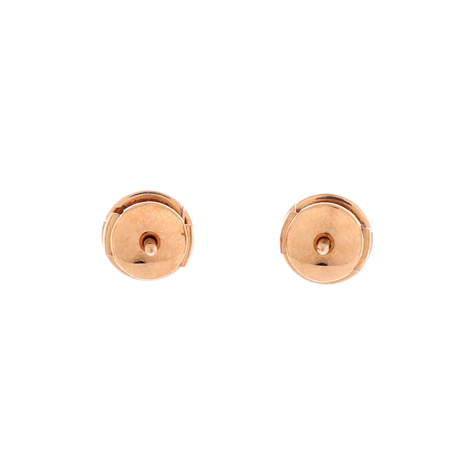 Ex-Libris Stud Earrings 18K Rose Gold XS, Alternate, color, Rose Gold
