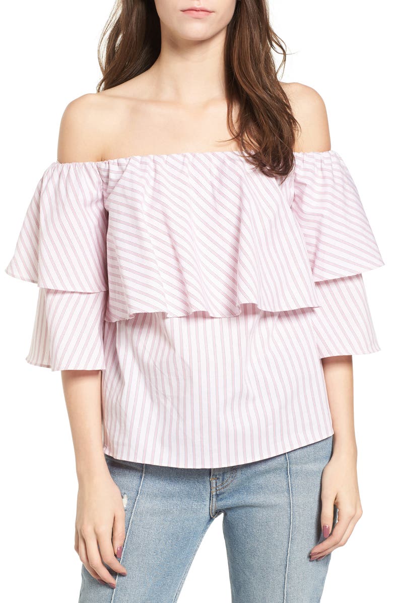 WAYF Gracie Off the Shoulder Top, Main, color,