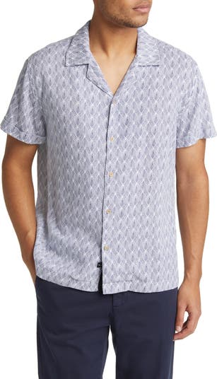 Rails Lanai Short Sleeve Linen Blend Button-Up Camp Shirt | Nordstrom