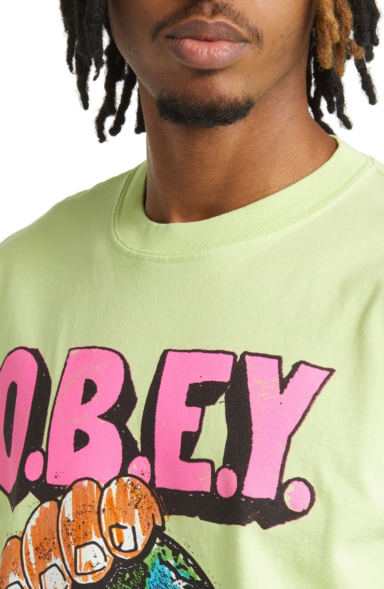 Obey The World is Yours Graphic Tee, Alternate, color, 