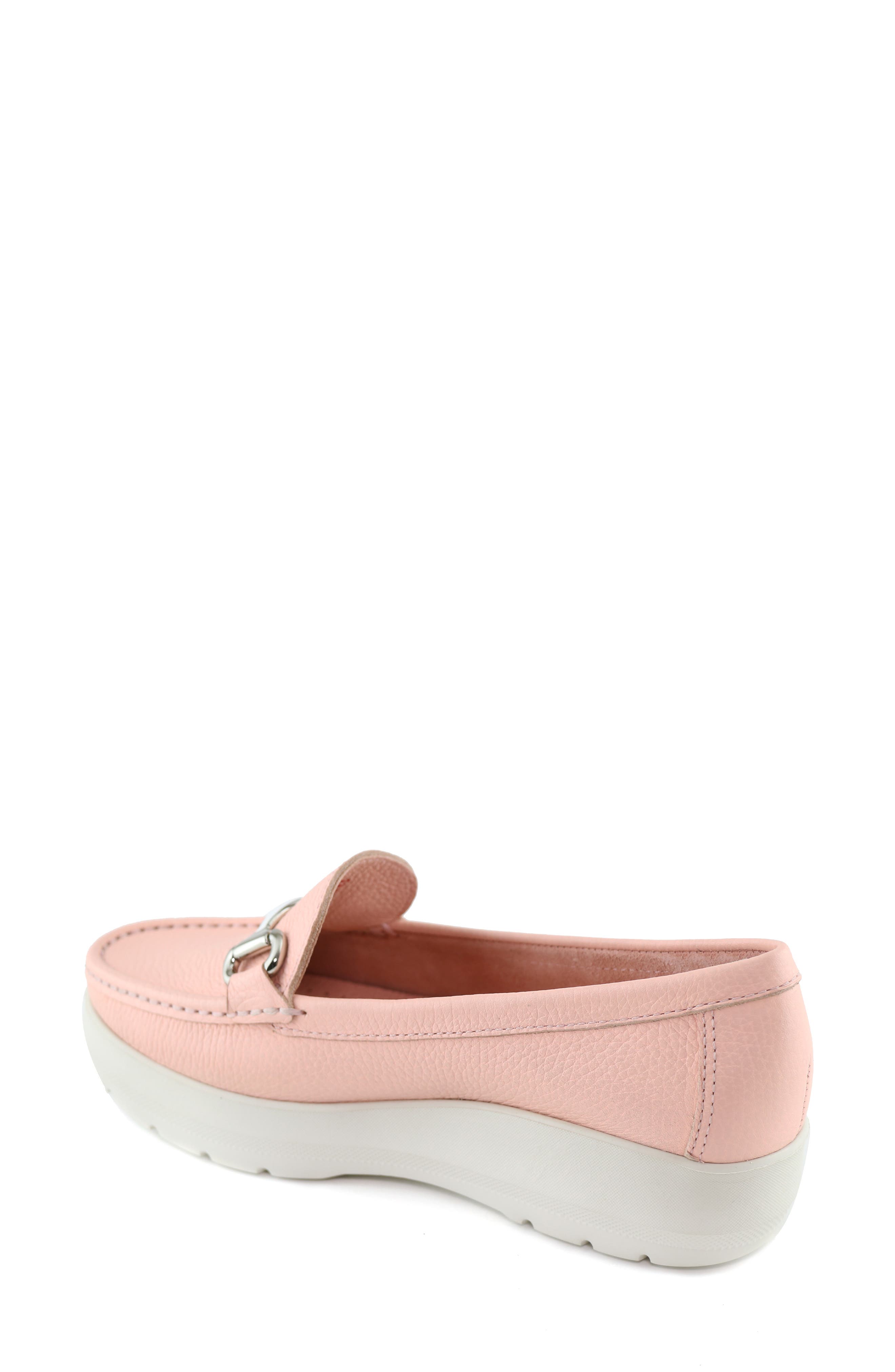 Sunset Ave Platform Loafer, Alternate, color, BABY PINK TUMBLED LEATHER
