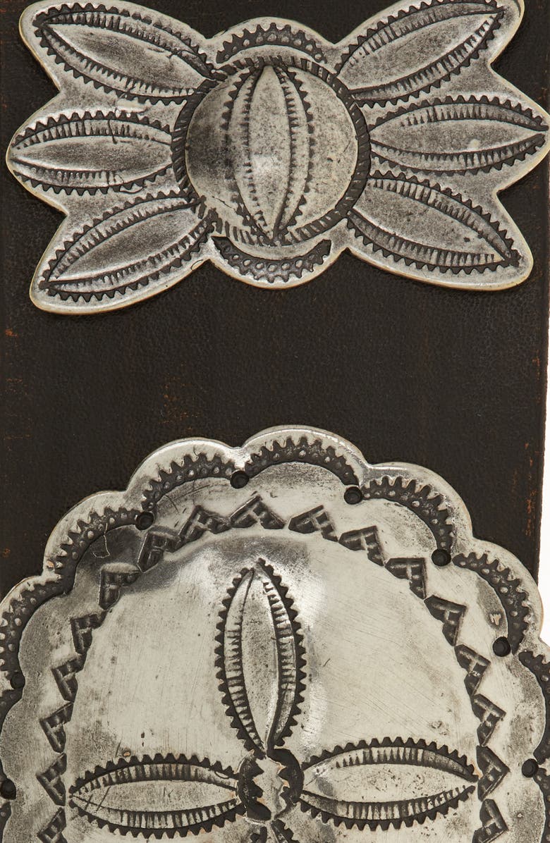 Ralph Lauren Purple Label Concho Leather Belt, Alternate, color, 