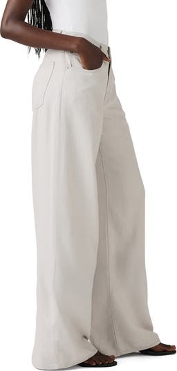 XL Straight Leg Linen Blend Jeans