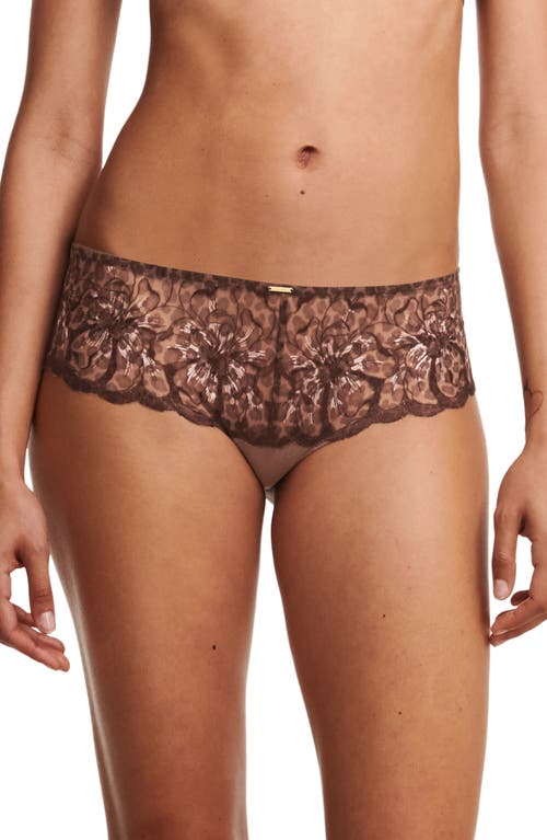 Chantelle Lingerie Fleurs Hipster Tanga in Leopard Print 