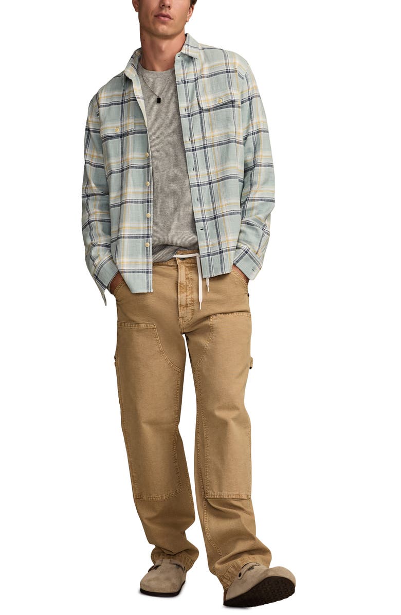 Lucky Brand Plaid Slub Utility Shirt, Alternate, color,