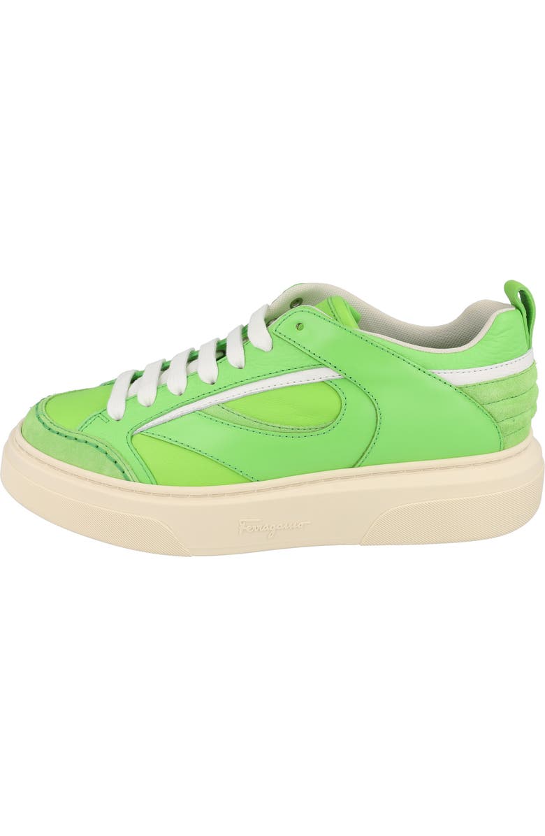 FERRAGAMO Cassina Mix Lace Up Sneaker, Alternate, color,