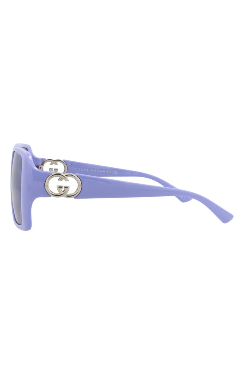 Gucci 54mm Square Sunglasses, Alternate, color, 