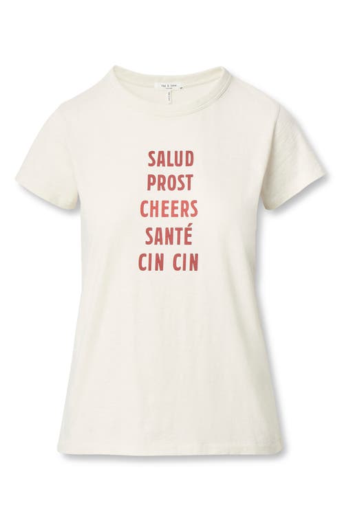 Rag & Bone Cheers Tee In White