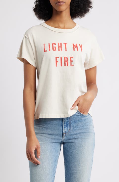 The Doors Light My Fire Cotton Graphic T-Shirt