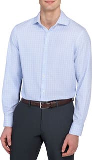 W.R.K Slim Fit Microcheck Performance Dress Shirt