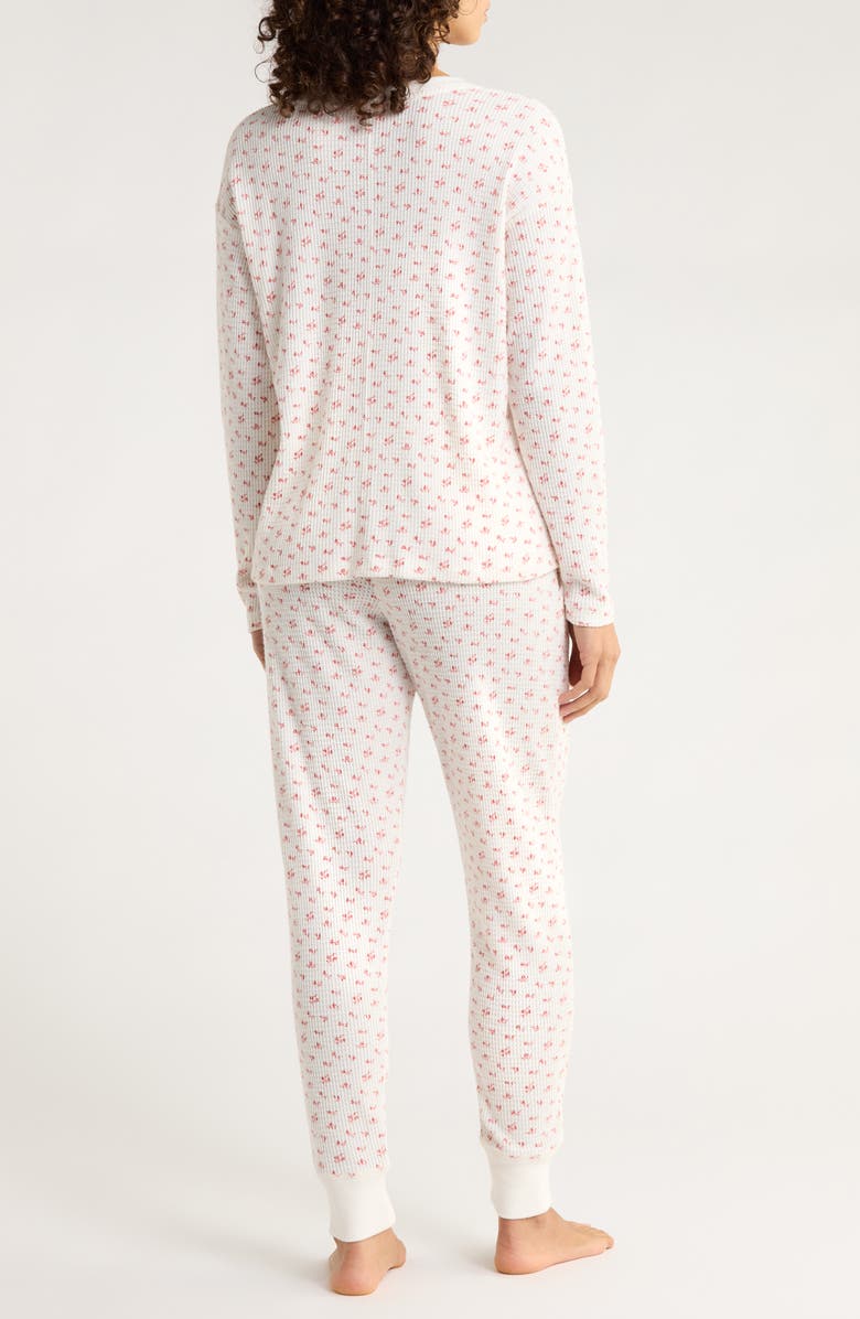 Papinelle Super Soft Thermal Knit Pajamas, Alternate, color, Strawberry Ditsy