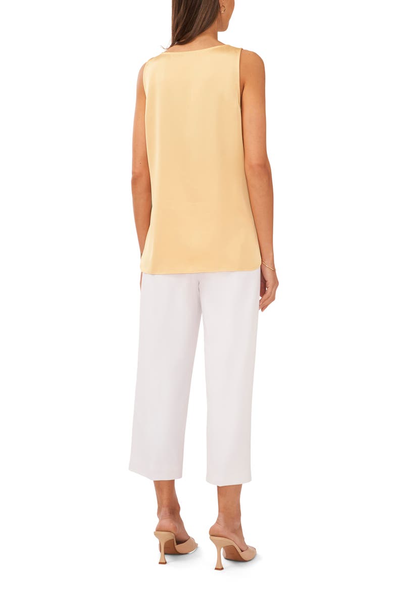 Floral Print Sleeveless Blouse, Alternate, color, SAHARA SUN