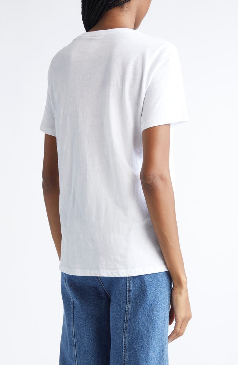 Cinq à Sept Bonjour Darlin Graphic T-Shirt, Alternate, color, White/Wineberry