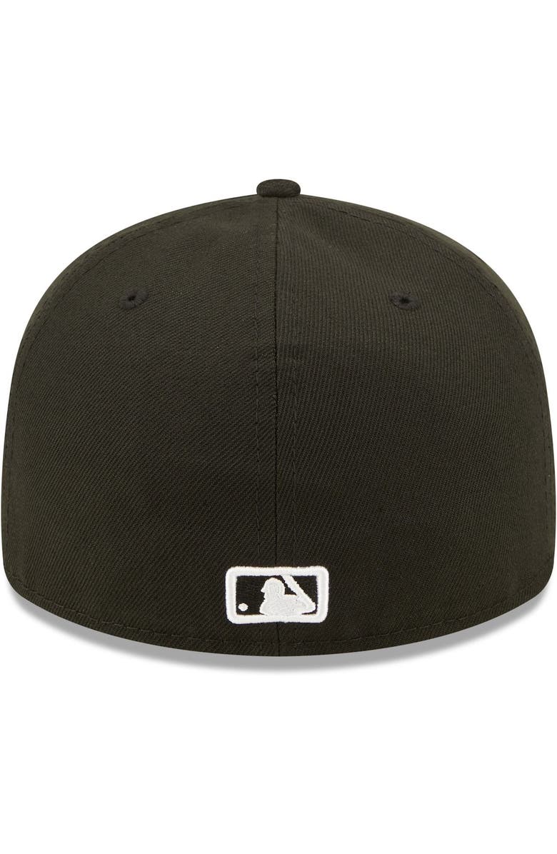 New Era Men's New Era New York Mets Black & White Low Profile 59FIFTY Fitted Hat, Alternate, color, 