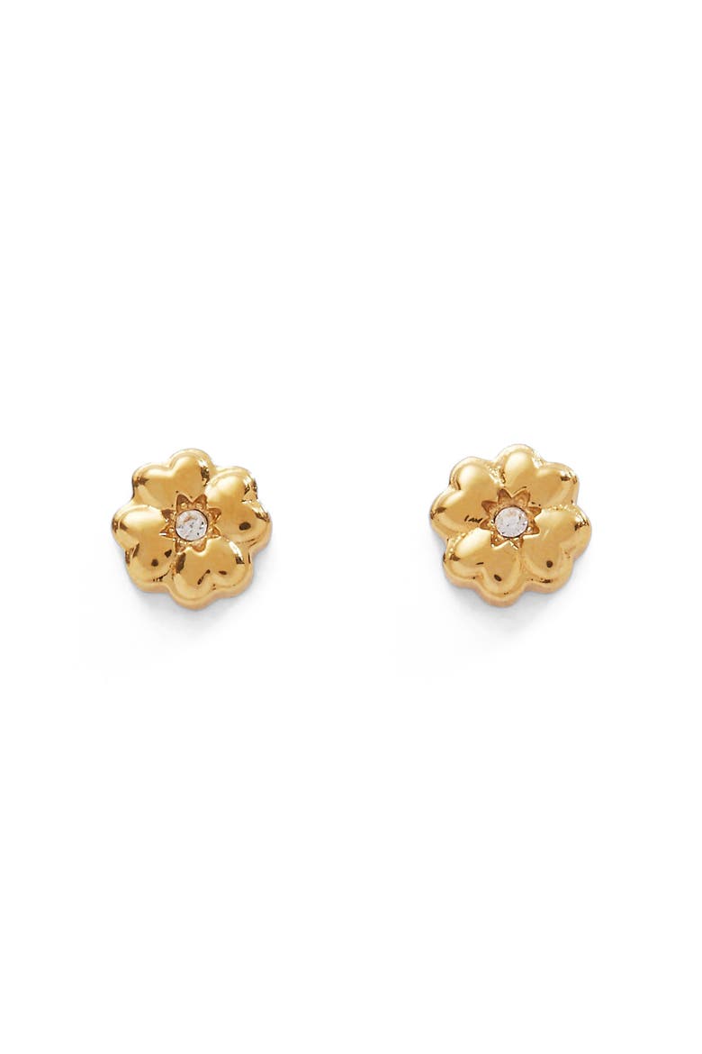 Clover Mini Stud Earrings, Main, color, Gold