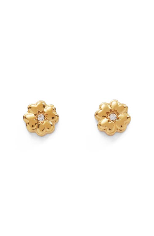 Alex and Ani Clover Mini Stud Earrings in Gold at Nordstrom