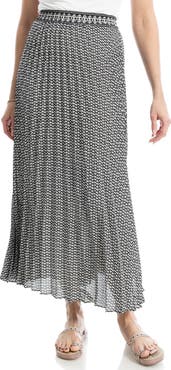 MAX STUDIO Pleated Maxi Skirt
