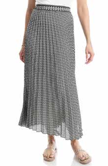 MAX STUDIO Pleated Maxi Skirt